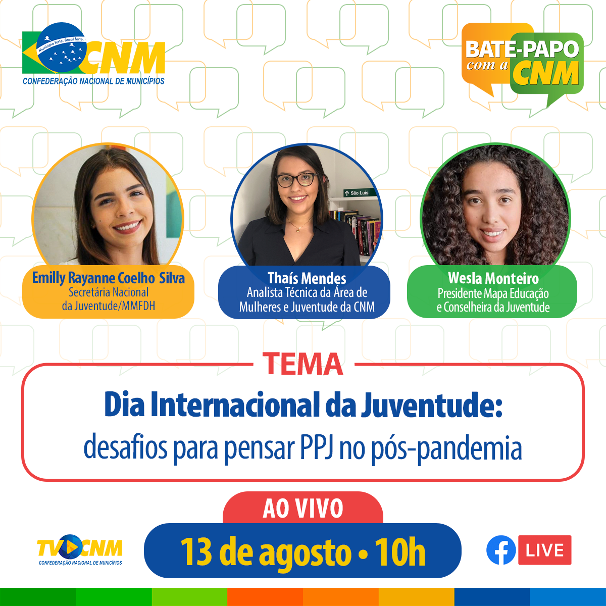 Dia Internacional da Juventude é celebrado em 12 de agosto