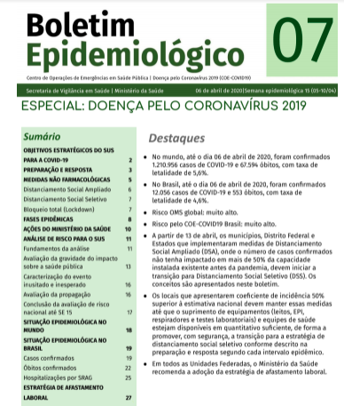 boletim epidemiologico MS