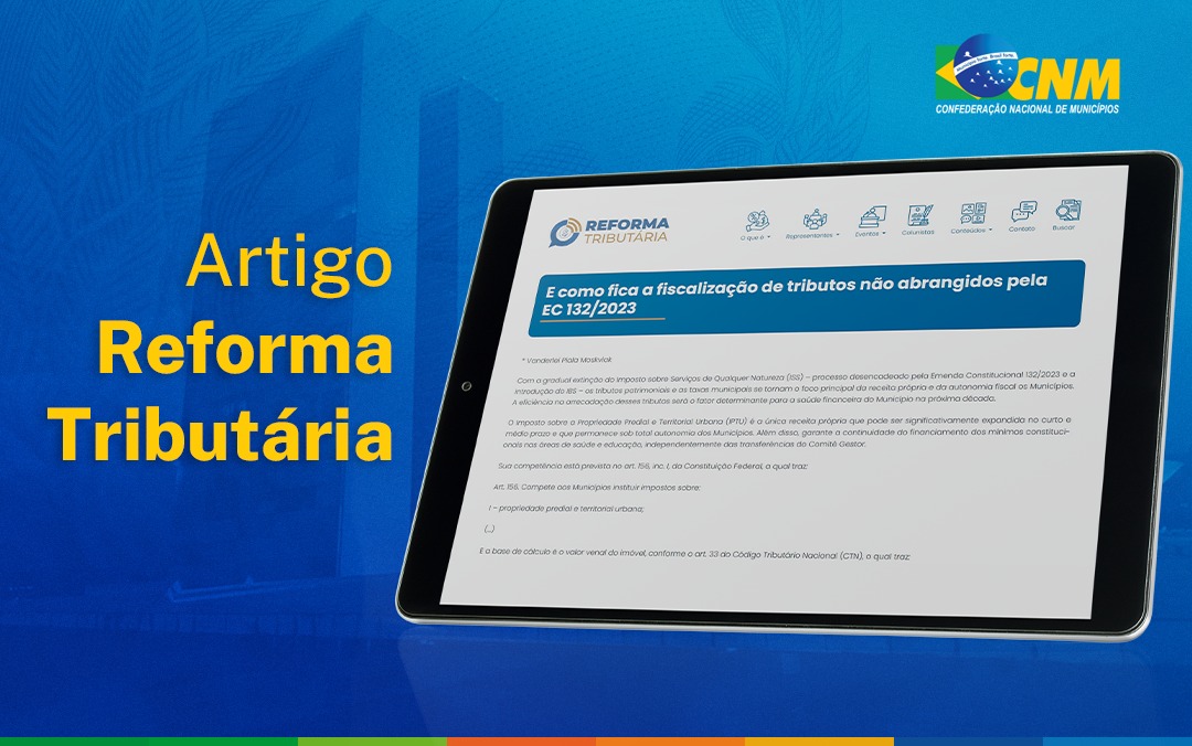 Artigo sobre Reforma Tributária