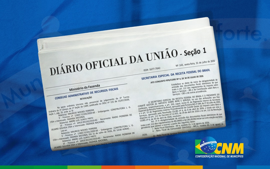 Receita Federal e CGIBS publicam cronograma de obrigatoriedade dos documentos fiscais da Reforma Tributária