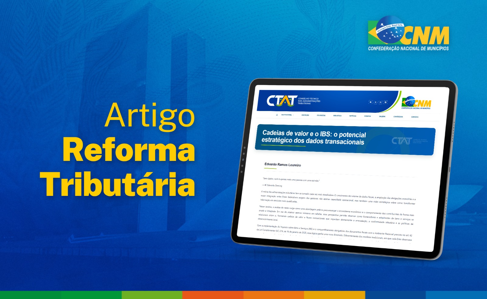 CTAT aborda o uso de dados fiscais e cadeias de valor na fiscalização do IBS pelos Municípios